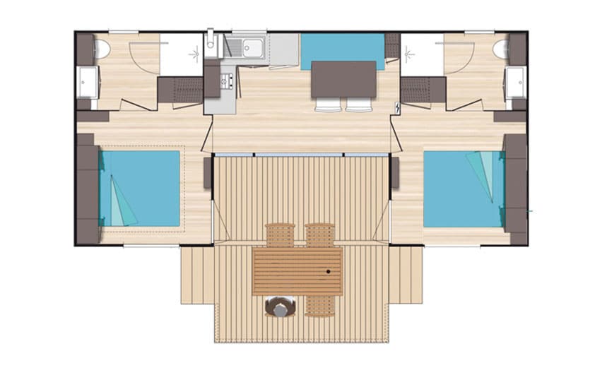 Plan du mobil home