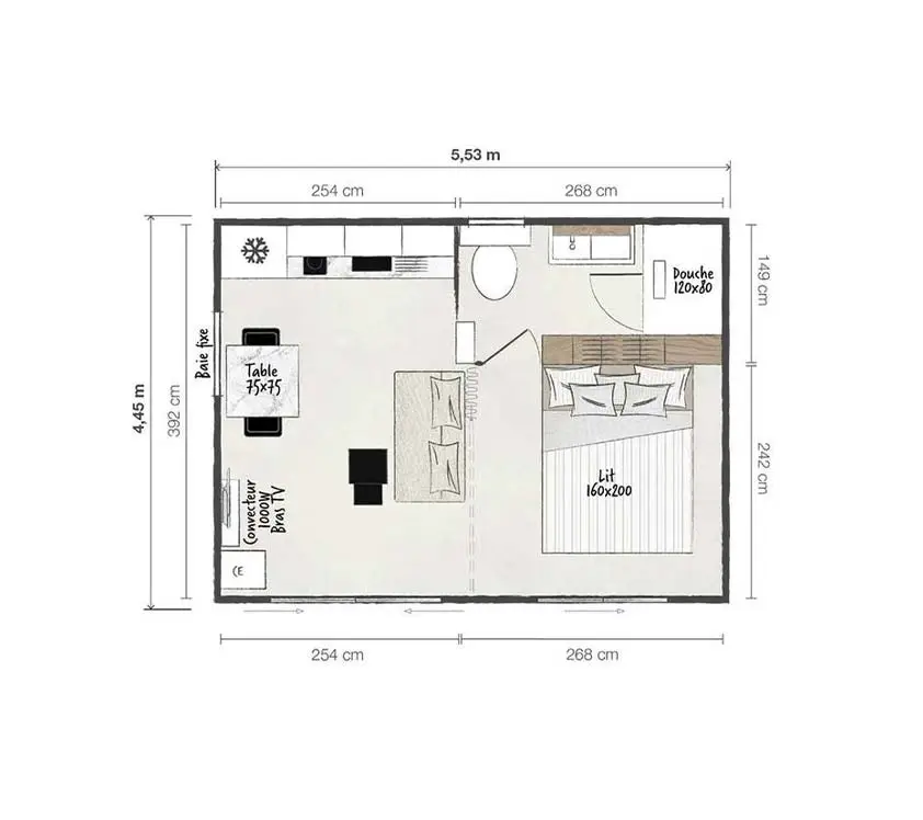 Plan Mobil-home Duo