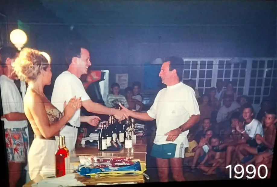 Preisverleihung auf dem Campingplatz im Jahr 1990 – Esterel Caravaning